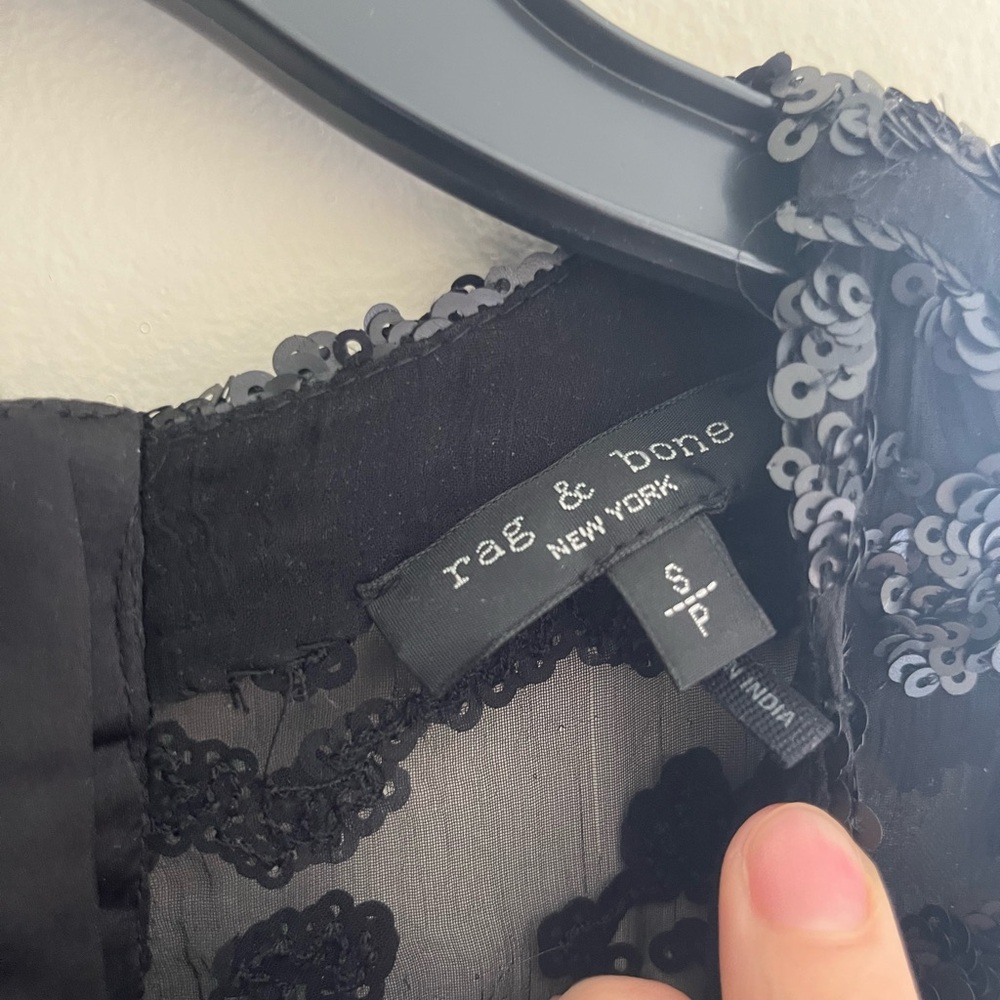 Fun Rag And Bone Sequin Shift Top - image 2